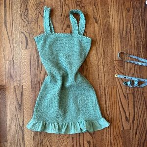 Zara scrunchie mini dress